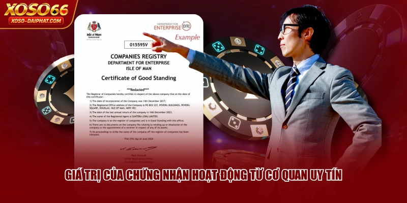 Giấy Phép Hoạt Động XOSO66 - Cam Kết Minh Bạch Và Hợp Pháp 3 Giá trị của chứng nhận hoạt động từ cơ quan uy tín